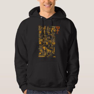 Integrate 1.0 Orange and Black Hoodie
