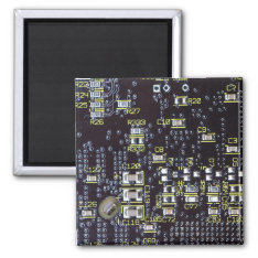 Integrated Circuit Board On A Magnet at Zazzle