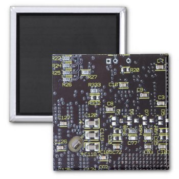 Integrated Circuit Board On A Magnet by DigitalDreambuilder at Zazzle