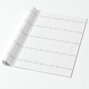 Integration by parts wrapping paper