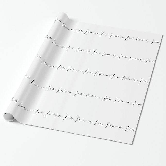 Integration by parts wrapping paper (Unrolled)