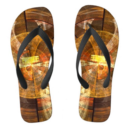 Integrity Abstract Art Flip Flops