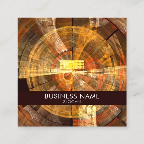 Integrity Abstract Art Professional Square Business Card