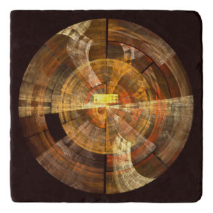 Integrity Abstract Art Stone Trivet