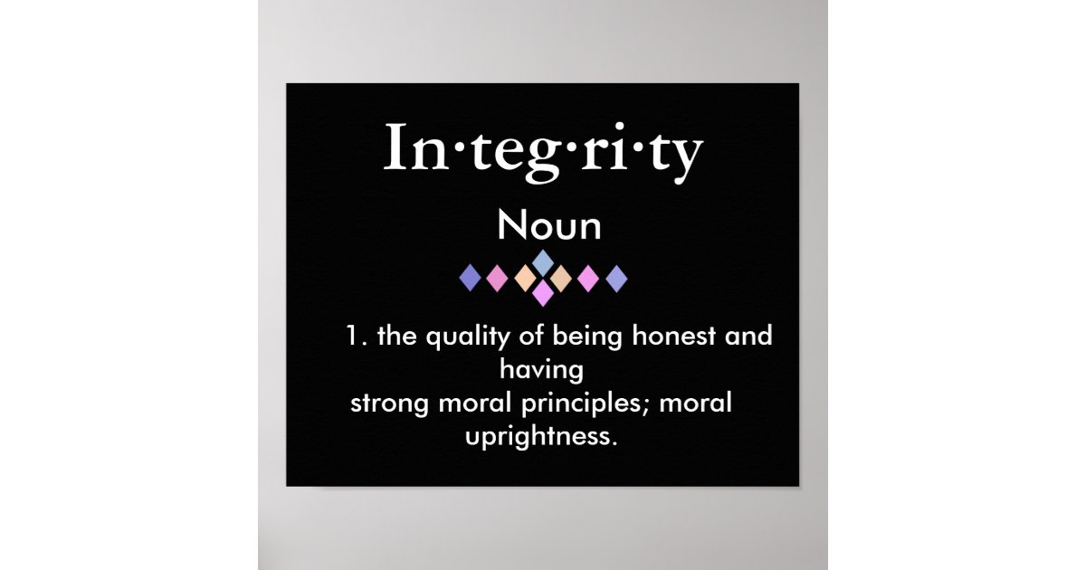 integrity-definition-poster-zazzle