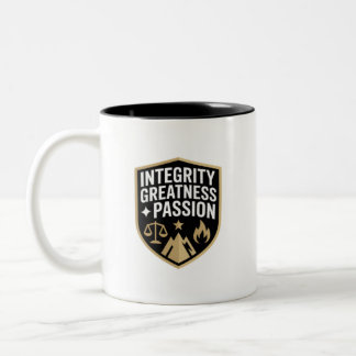 Integrity Greatness Passion Motivation Two-Tone Coffee Mug