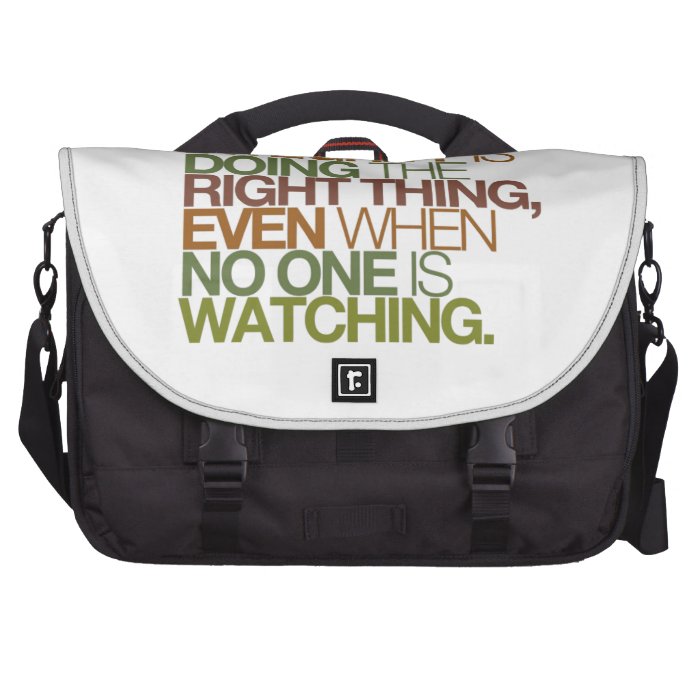 Integrity is doing the right thing, even whenlaptop bags