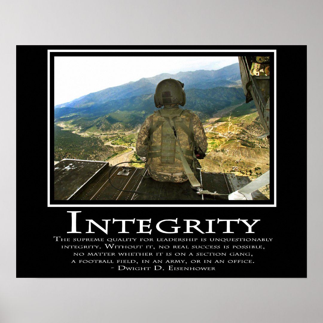 Integrity Poster | Zazzle