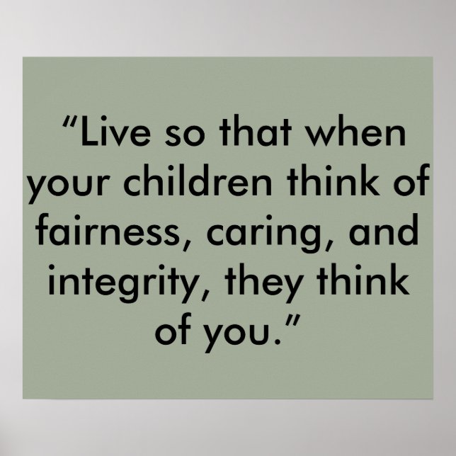 Integrity Poster (Front)