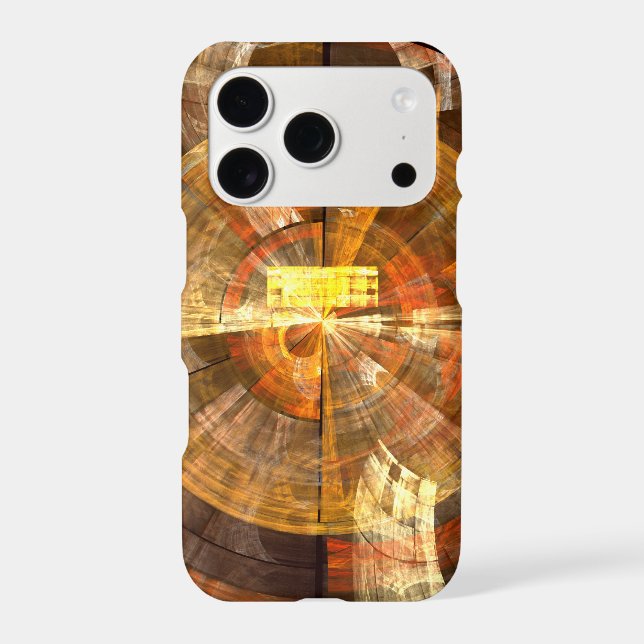 Integrity Radial Abstract Art in Warm Gold Tones Case-Mate iPhone Case (Back)