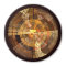 Integrity Radial Abstract Art in Warm Gold Tones
