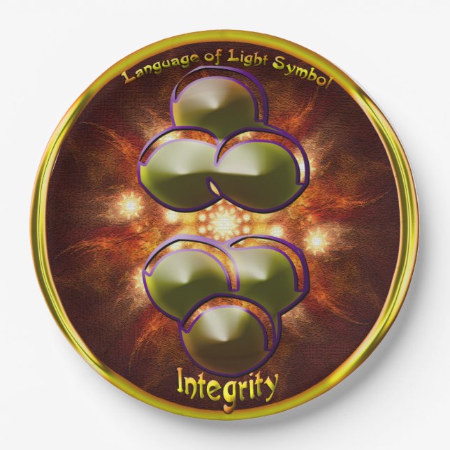 Integrity Symbol Art Paper Plates (Front)