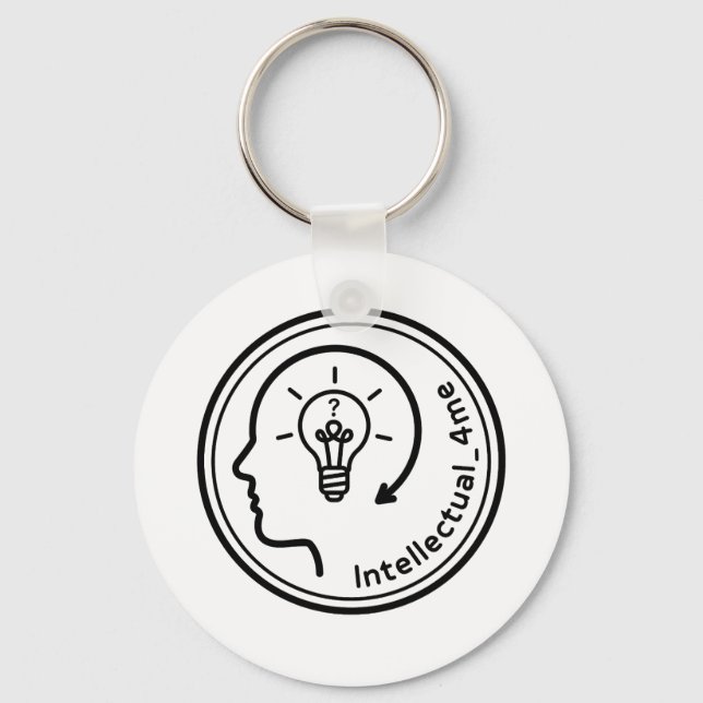 Intellectual-4me cap keychain (Front)