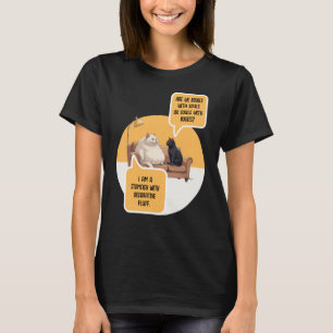 Intellectual Humor Cat Philosophy Funny Quote T-Shirt