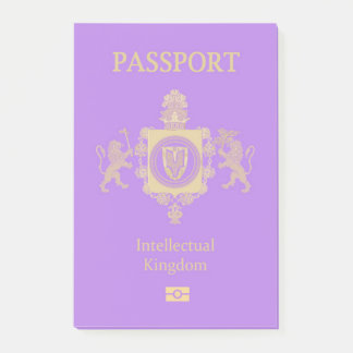 Intellectual Kingdom Passport Post-it Notes
