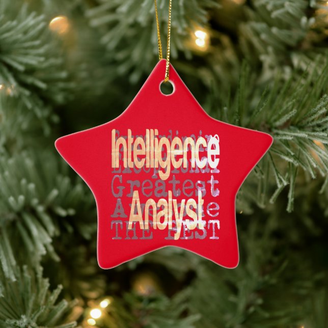 Intelligence Analyst Extraordinaire Ceramic Ornament (Tree)