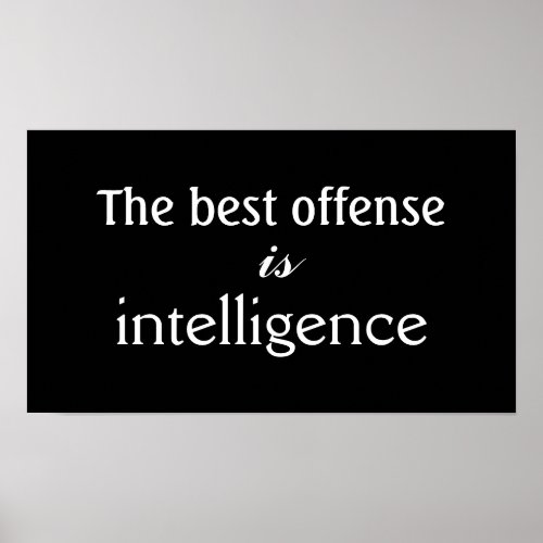 Intelligence and Offensive Strategy Quote _ SRF Poster