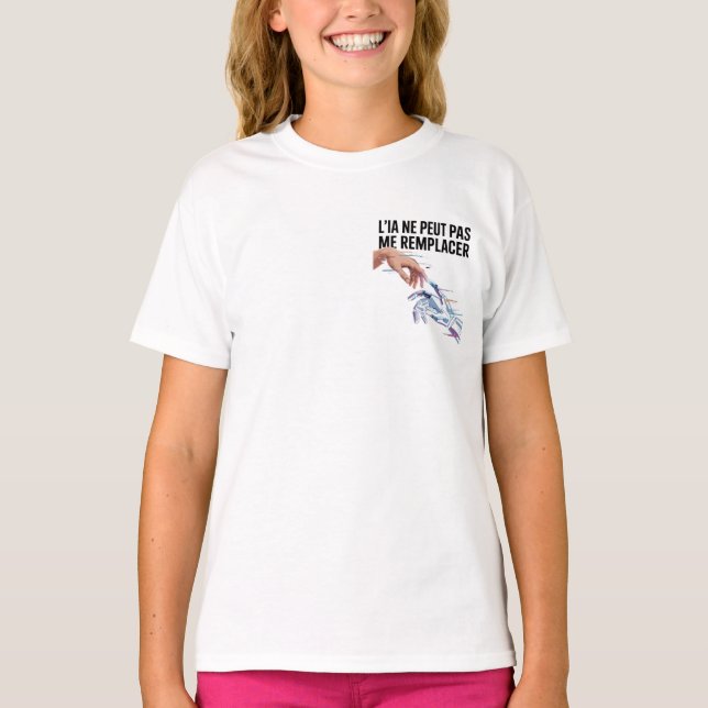 Intelligence artificielle et humains T-Shirt (Front)