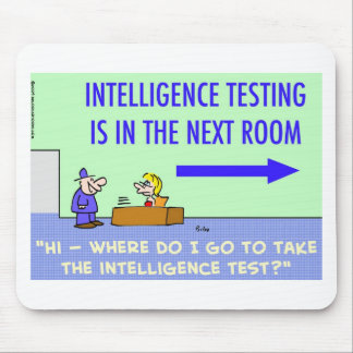 intelligence testing next room mouse pad