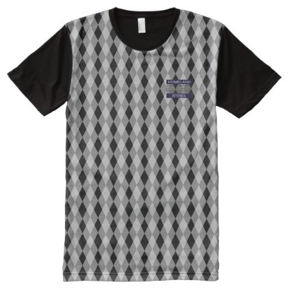 Intelligent Black White Diamond Modern Shirt