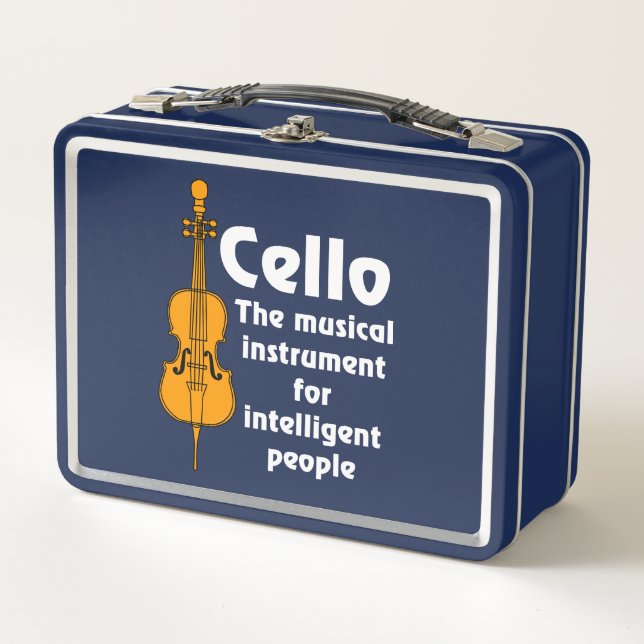 Intelligent Cello Metal Lunch Box (Front)