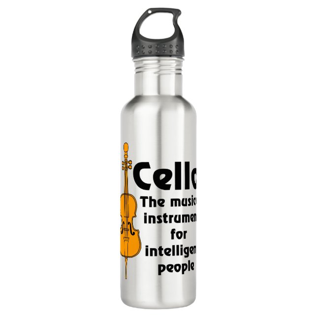 Intelligent Cello Stainless Steel Water Bottle (Front)