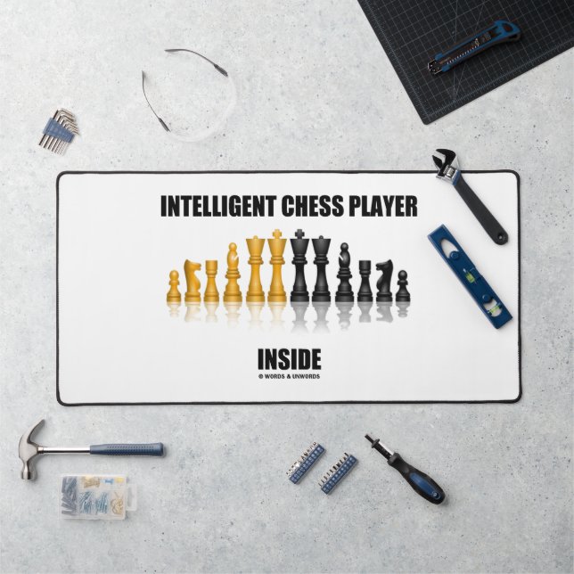 Intelligent Chess Player Inside Reflective Chess Desk Mat (Workstation)