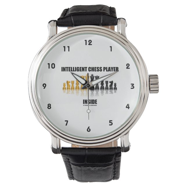 Intelligent Chess Player Inside (Reflective Chess) Watch (Front)