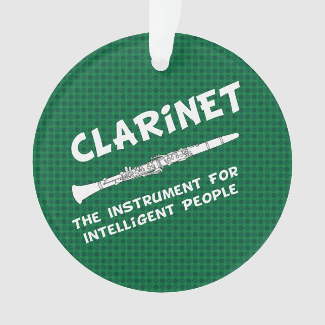 Intelligent Clarinet Ornament (Front)