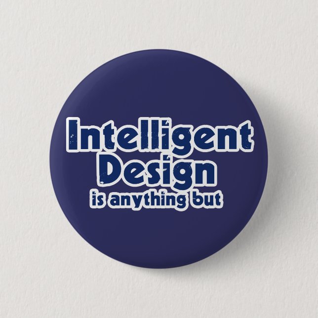 Intelligent Design Pinback Button (Front)