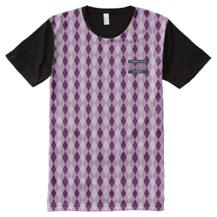 Intelligent Diamond Drop Purple Modern T-Shirt