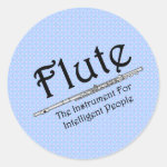 Intelligent Flute Classic Round Sticker