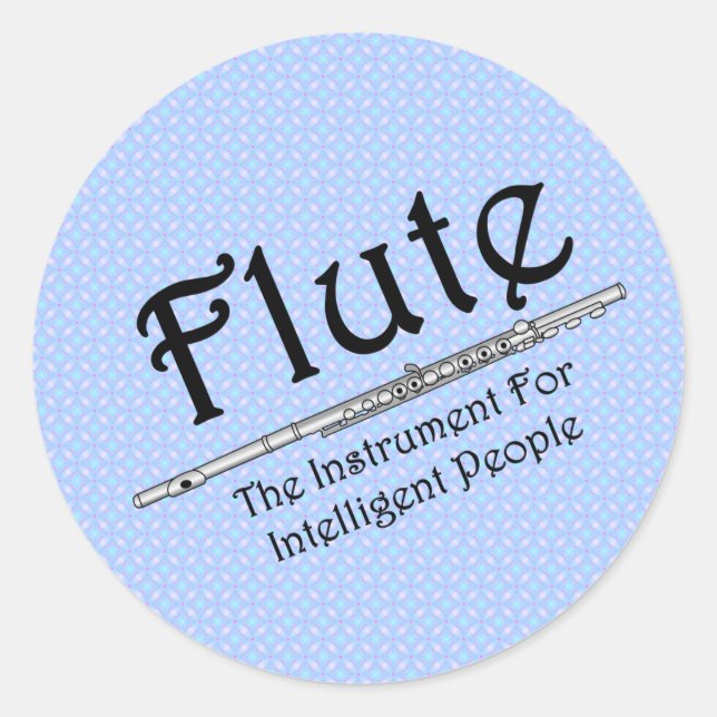 Intelligent Flute Classic Round Sticker (Front)
