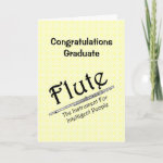 Intelligent Flute Graduation Card