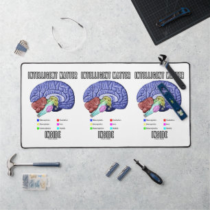 Intelligent Matter Inside Anatomical Brain Humor Desk Mat