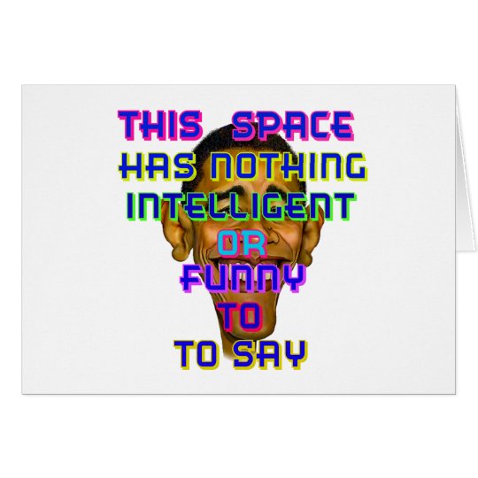 intelligent Obama Card