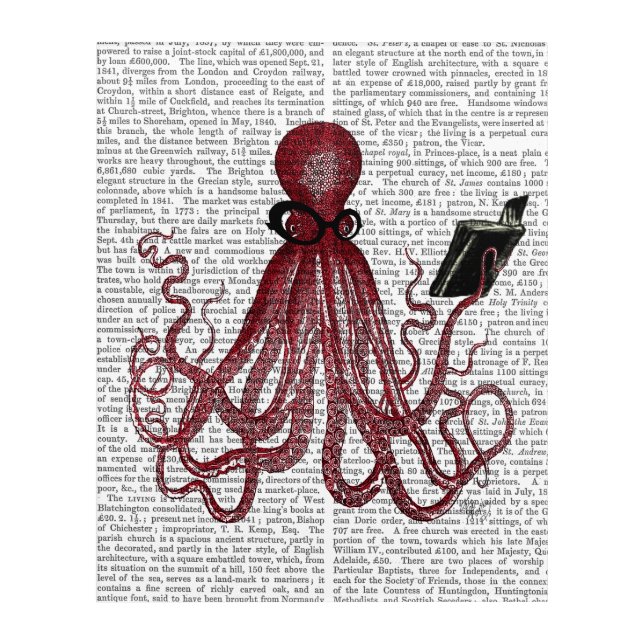 Intelligent Octopus Acrylic Print (Front)