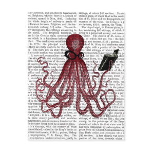 Intelligent Octopus Postcard