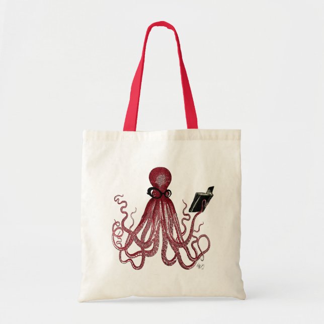 Intelligent Octopus Tote Bag (Front)