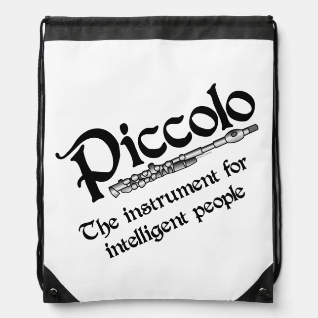 Intelligent Piccolo Drawstring Bag (Front)