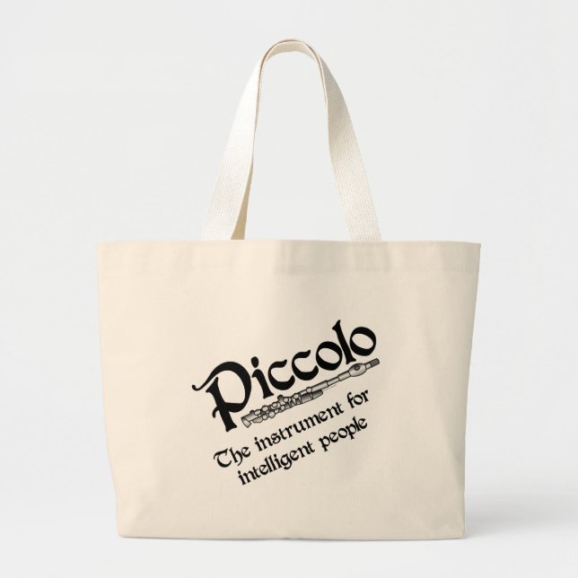 Intelligent Piccolo Large Tote Bag (Front)