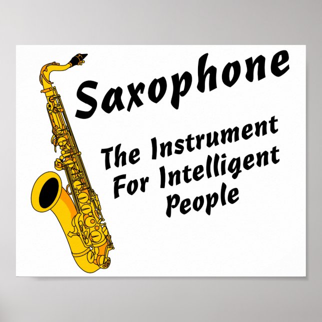 Intelligent Saxophone Poster (Front)