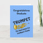 Intelligent Trumpet Graduation Card