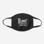 Intelligent Trumpet Rough Text Black Cotton Face Mask