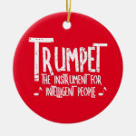 Intelligent Trumpet Rough Text Ceramic Ornament