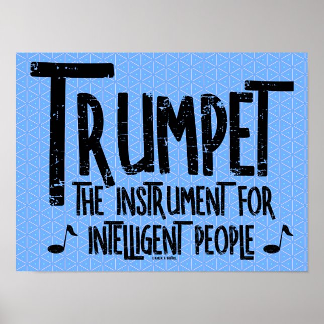 Intelligent Trumpet Rough Text Poster (Front)