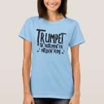 Intelligent Trumpet Rough Text T-Shirt