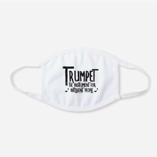 Intelligent Trumpet Rough Text White Cotton Face Mask