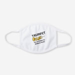 Intelligent Trumpet White Cotton Face Mask