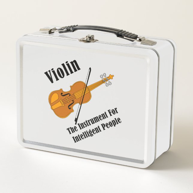 Intelligent Violin Metal Lunch Box (Front)